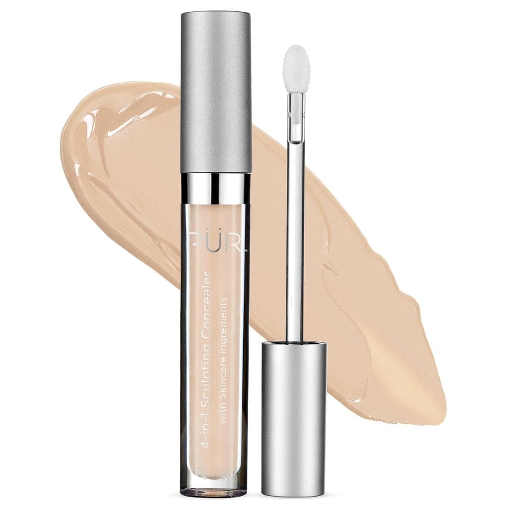 PÜR MINERALS Corretivo Esculpente 4 em 1 para Mulheres - Disfarça, Ilumina, Preenche e Corrige - Corretivo Hidratante e