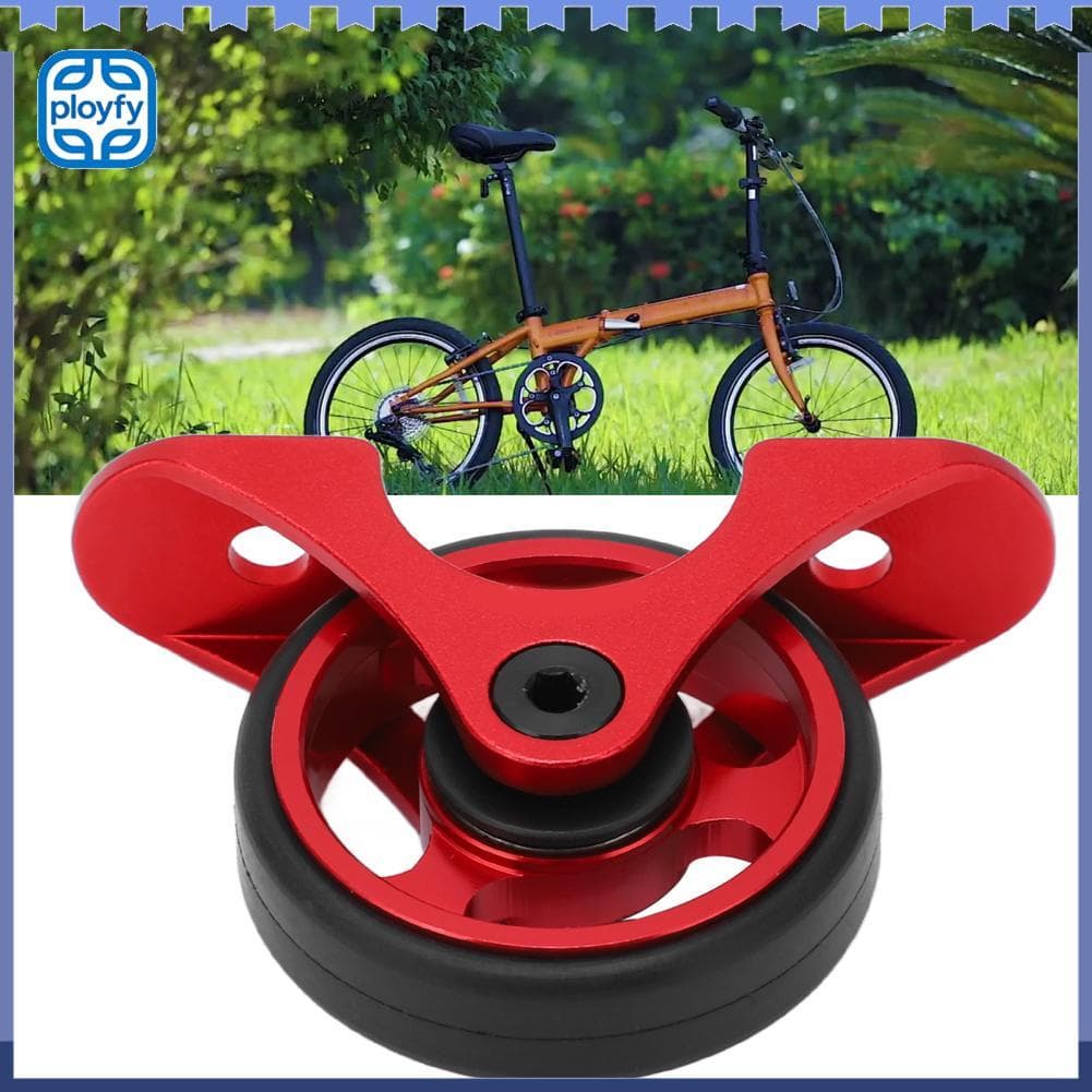 Ployfy Meijun guarda-lamas dobrável leve para bicicleta com roda fácil para acessório (vermelho)