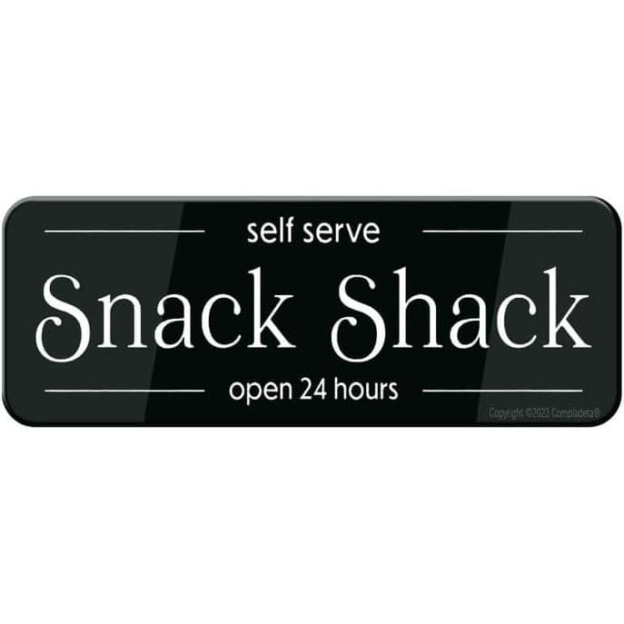 Placa de Acrílico para Lanchonete - Autoatendimento, 24 Horas, 9" x 3", Fácil Instalação, Altamente Visível para Escritó
