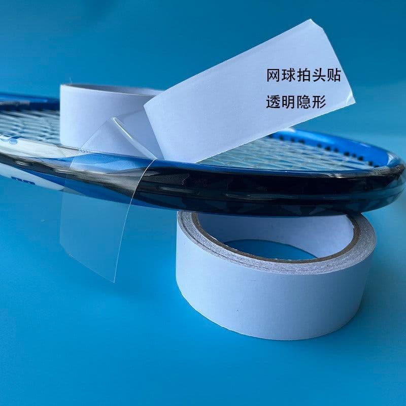 Adesivo de cabeça de raquete de tênis transparente transparente Raquete de estrutura de raquete protetora com pintura an