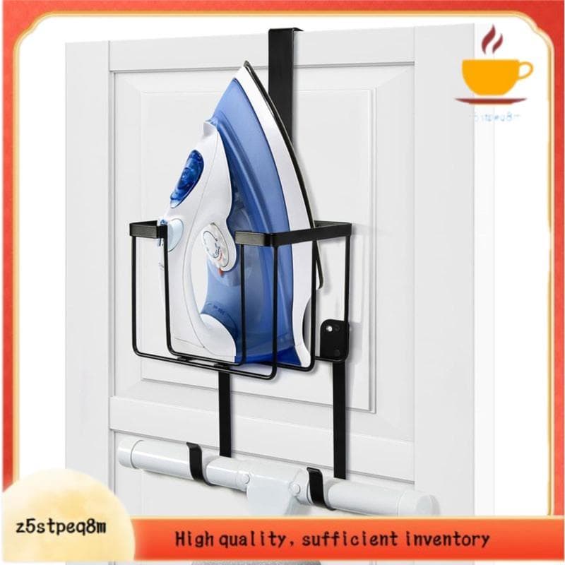 Armazenamento De Placa De Ferro Com Design Em Forma De T-Sobre A Porta Suporte Para Tábua De Passar Roupa-Cabide Montage