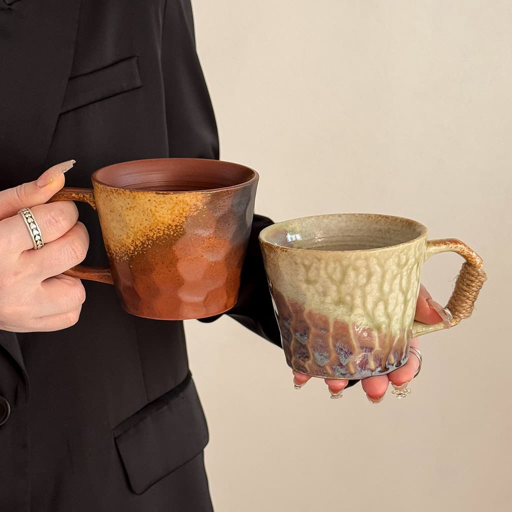 Caneca estilo Medieval copo de cerâmica criativo estilo japonês doméstico forno-alterado copo de água High-End chá da ta