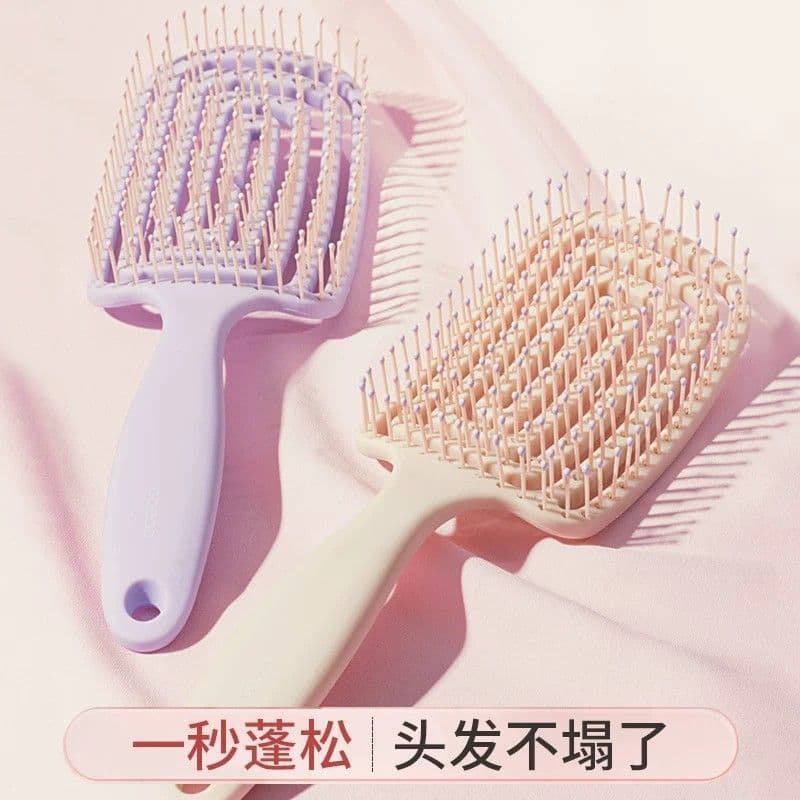 Costelas de porco pente fofo cabeça alta ferramenta útil senhoras dedicado estilo de cabelo longo massagem meridiano Air