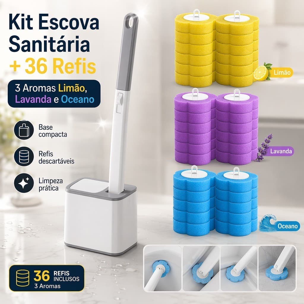 Toilet cleaning brush E/OR 36 disposable sponge ATTENTION IN THE VARIATION