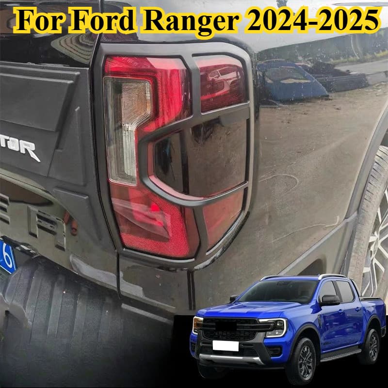 Para Ford Ranger 2024-2025 Capas De Farol/Luz Traseira Cobre Escudo Anti-Rachadura Dianteira E