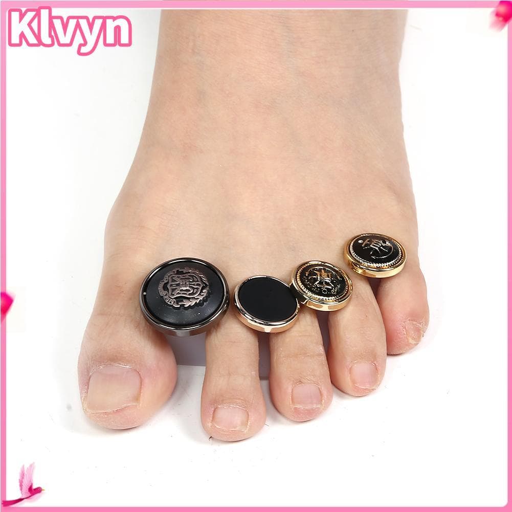Klvyn-br Separadores de dedos de silicone, 8 peças, separador de arte de unha, lavável, reutilizável, ferramenta de