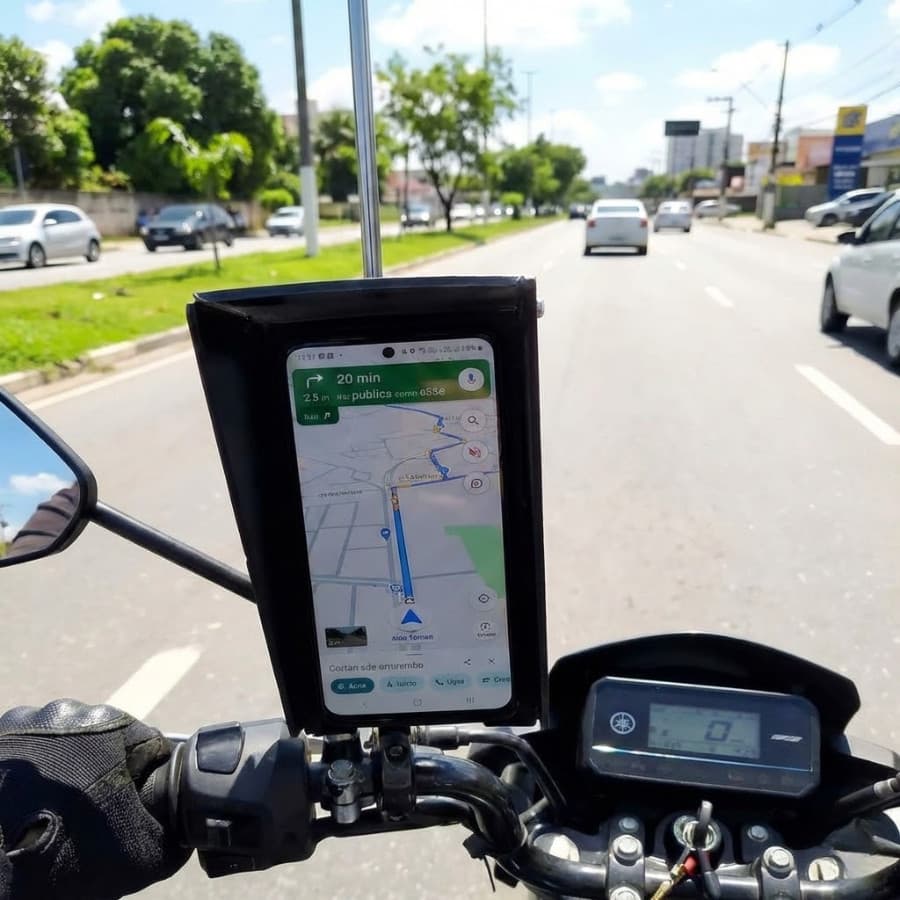 Suporte celular P/ moto - plástico resistente Resitente Antifurto Compativem com todas a Motos Dia a dia