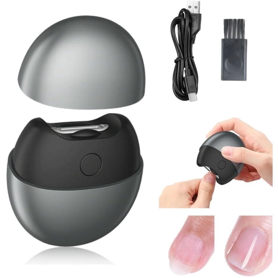 Cortador de Unhas Elétrico, Modelo 2026 Atualizado 3 em 1, Cortador de Unhas Automático com Luz e Armazenamento de Resíd