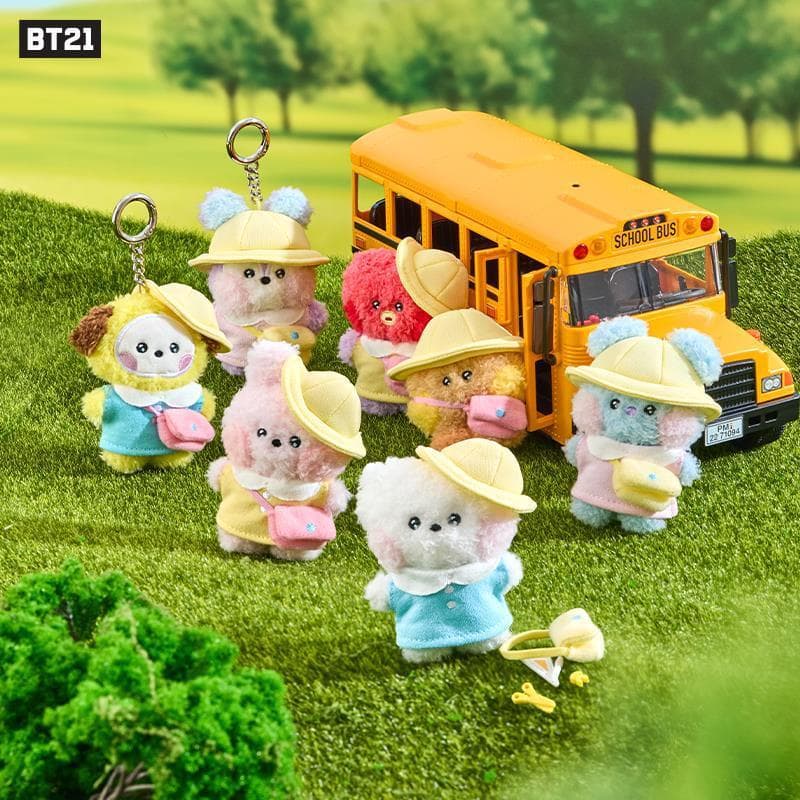 BT21 Minini Spring Outing Series Plush Key LINE Kawaii Gift Pendant fir Girls Boys