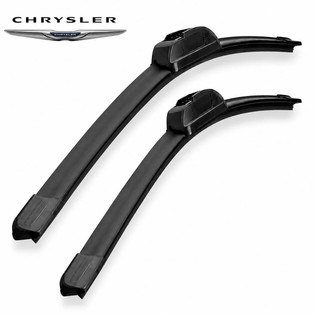 Par Palhetas Limpador Para-brisa Automotivo silicone Para Modelos Chrysler