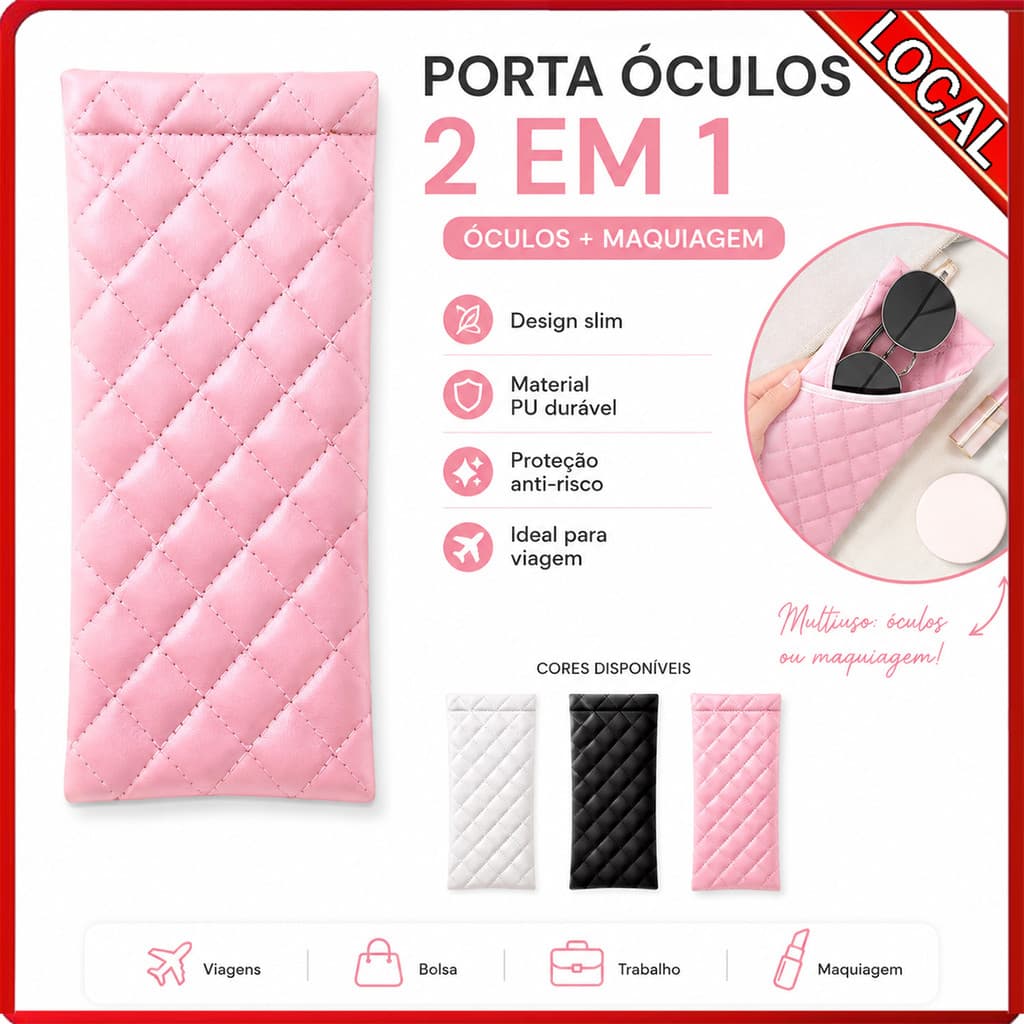 Simples diamante óculos protetor caso leve portátil beleza pequena peça saco de armazenamento