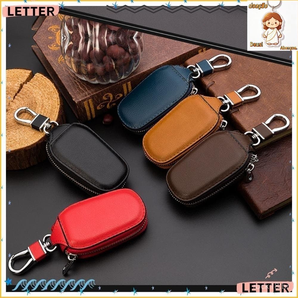 Bolsa para chaves de carro Capa para chaves Capa de proteção para chaves com zíper