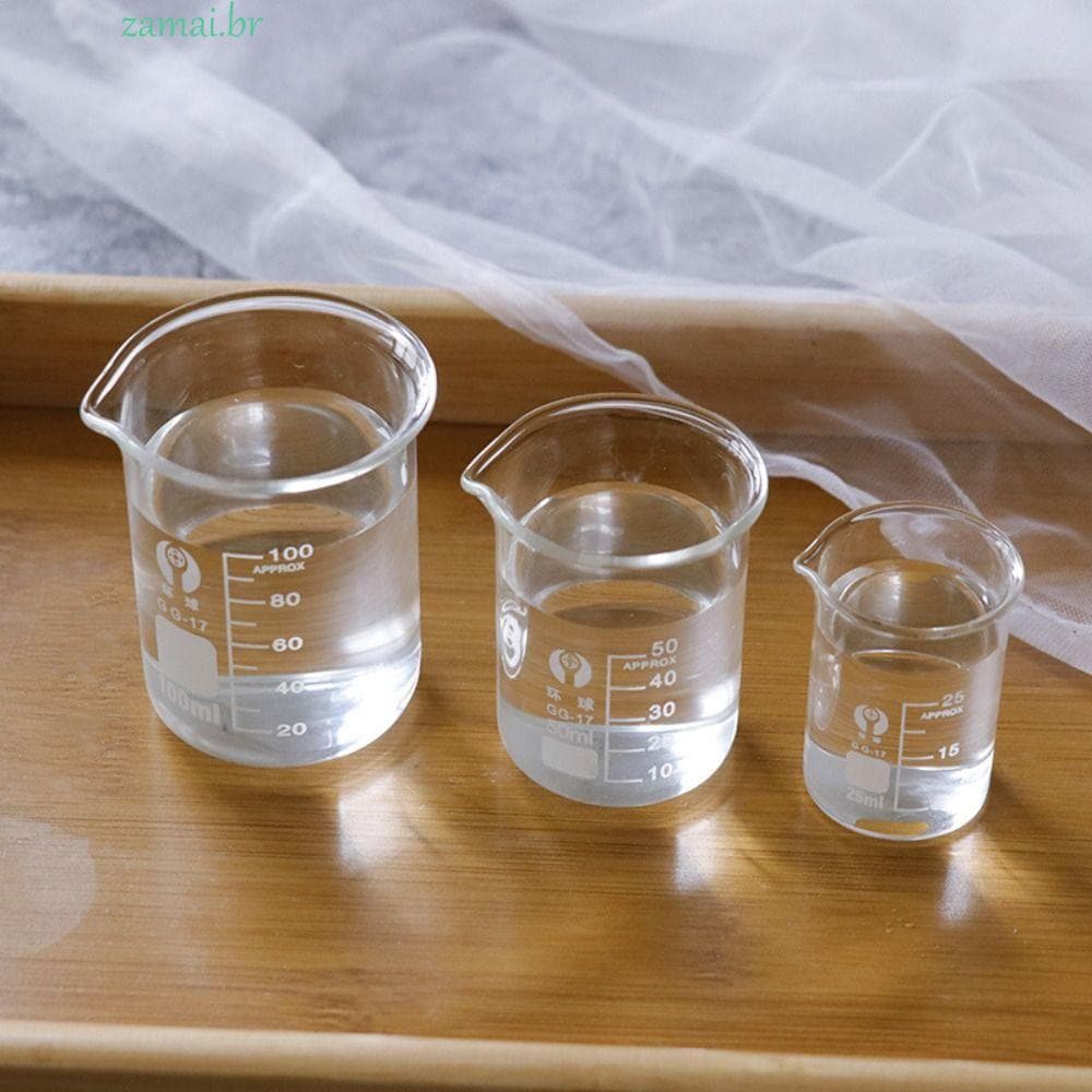 Copos De Vidro ZAMAI De Forma Baixa , Copo De Aquecimento De Batom Pesado De 10ml 25ml 50ml 100ml 150ml , Resistente Ao