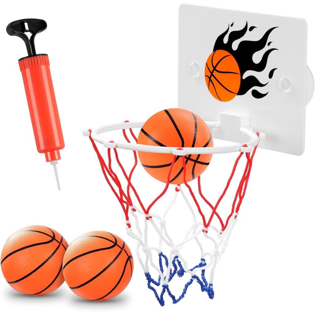 SEISSO Mini Cesta de Basquete Interna para Crianças, Cesta de Basquete de Parede para Banheiro e Escritório, Basquete co