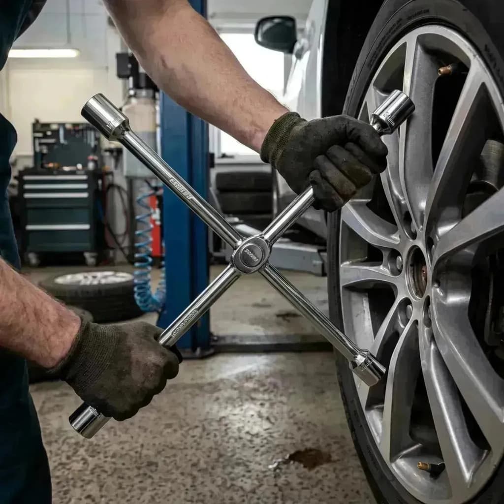 Chave De Roda Cruz Gross 17mm 18mm 21mm Aço Cromado Alta Durabilidade Uso Automotivo