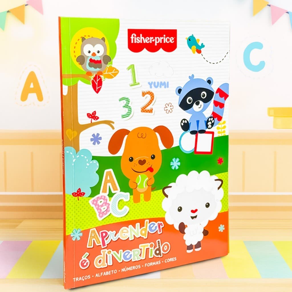 Livro De Atividades : Apostila Aprender É Divertido Fisher Price | Cartilha Educativa Ilustrada - Para Crianças