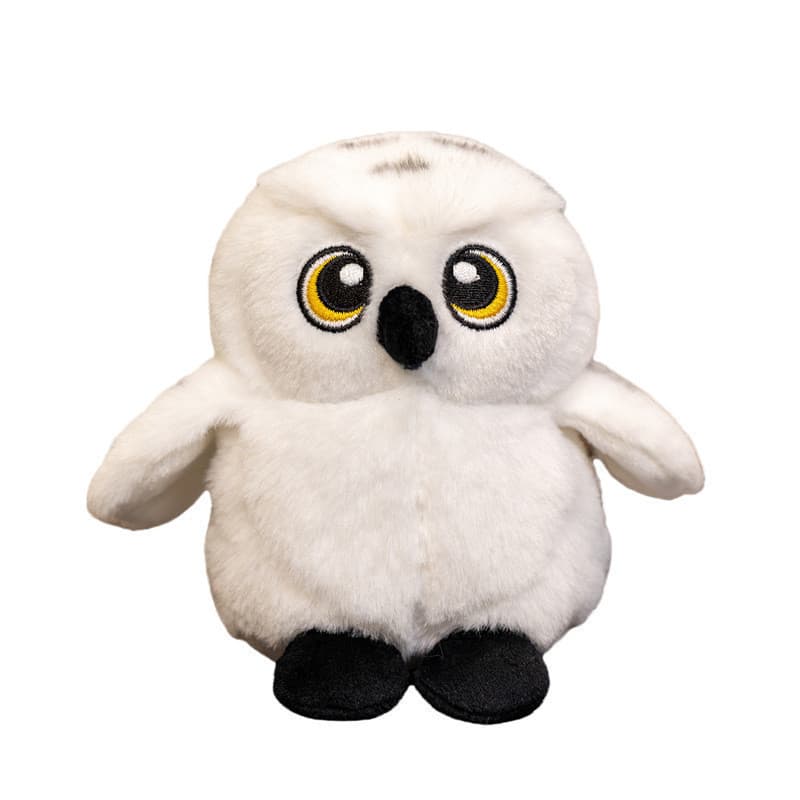 Brinquedo De Pelúcia De Coruja Branca De Simulação Fofa-Bicho Nevada , Boneca Macia Para Conforto Infantil , Presente De