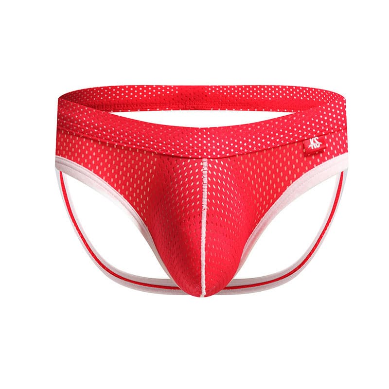 Voltar vazio tanga dupla respirável malha de náilon dupla tanga roupa interior masculina