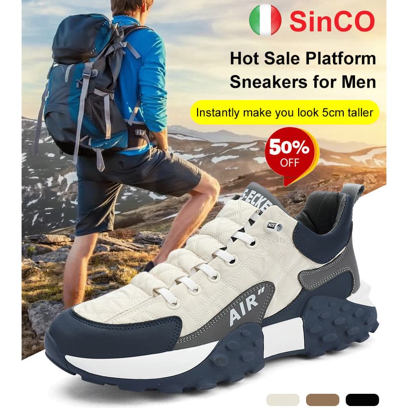 【Conforto Incrível】[Conforto Para Homens] Tênis plataforma masculinos/Calçados Masculinos/Tênis Casuais/Homens