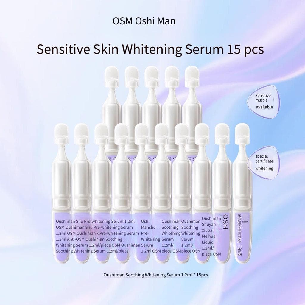 [Obtenha 15 bastões na mão] Oushiman Toner 2.0 Pequeno tubo branco polimento clareamento porque clareamento manchas ilum