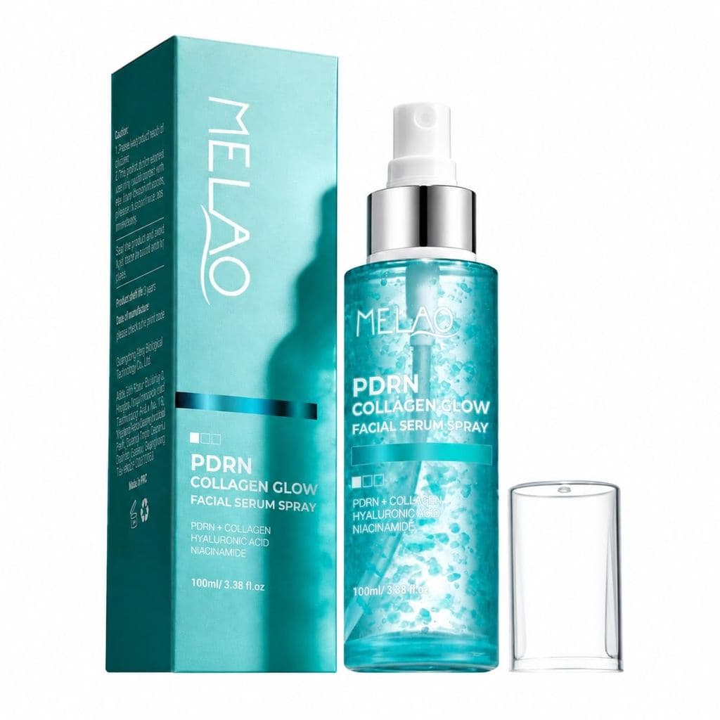 Spray Facial Hidratante PDRN Collagen Glow, 100ml |   3,38 fl oz de névoa facial de colágeno PDRN com niacinamida e ácid