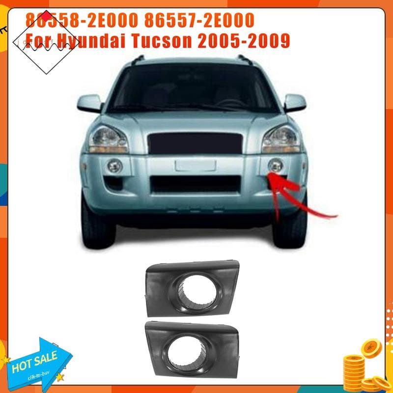 [Promover J] 1 Par De Tampa Da Lâmpada De Neblina Do Para-Choque Dianteiro , Guarnição Preta Luz De 86558-2E000 86557 Qu