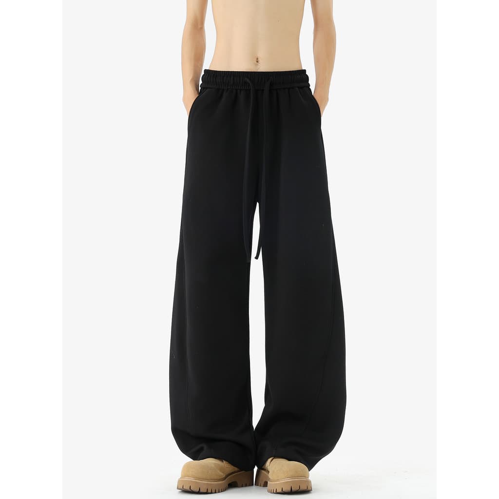 Americano pesado Machete Sweatpants masculino 2026 primavera outono preto calças esportivas meninos solto em linha reta