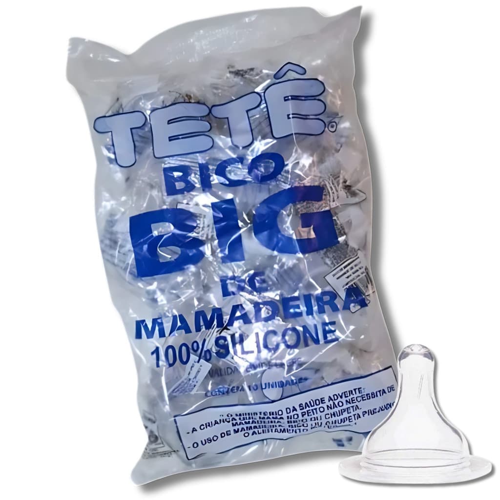 kit Bico Big Redondo De Mamadeira Silicone c/10 un.(Tete)