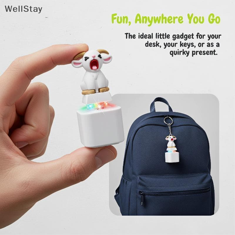 [WellStay] Teclado De Cabra Rangendo Fidget Anti-Stress Brinquedo Sensorial Recarregável Cliable Para Adultos Alívio De