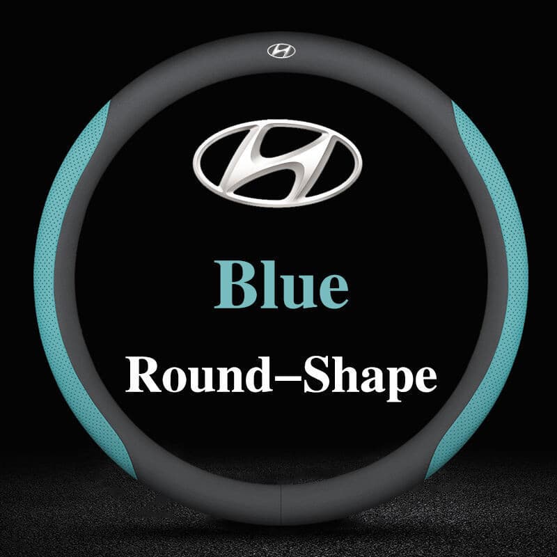 Capa de Volante de Couro para Carro em 5 Cores para Hyundai Elantra i10 Grand Starex SantaFe Sonata Tucson Getz Matrix A