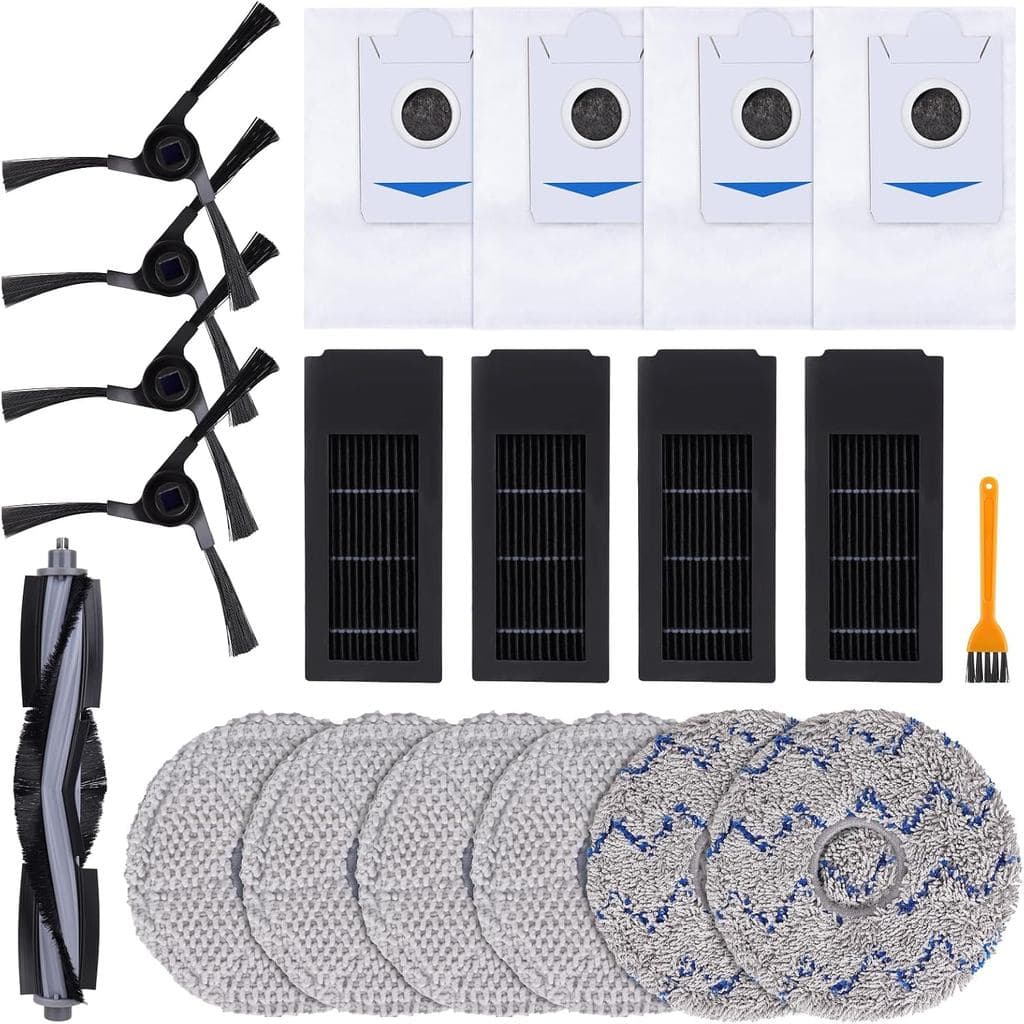 Peças de Reposição para Aspirador Robô Ecovacs Deebot X2 / X2 Omni / X2 Pro / DEX86/ T30S / T30S PRO - Kit de Acessórios