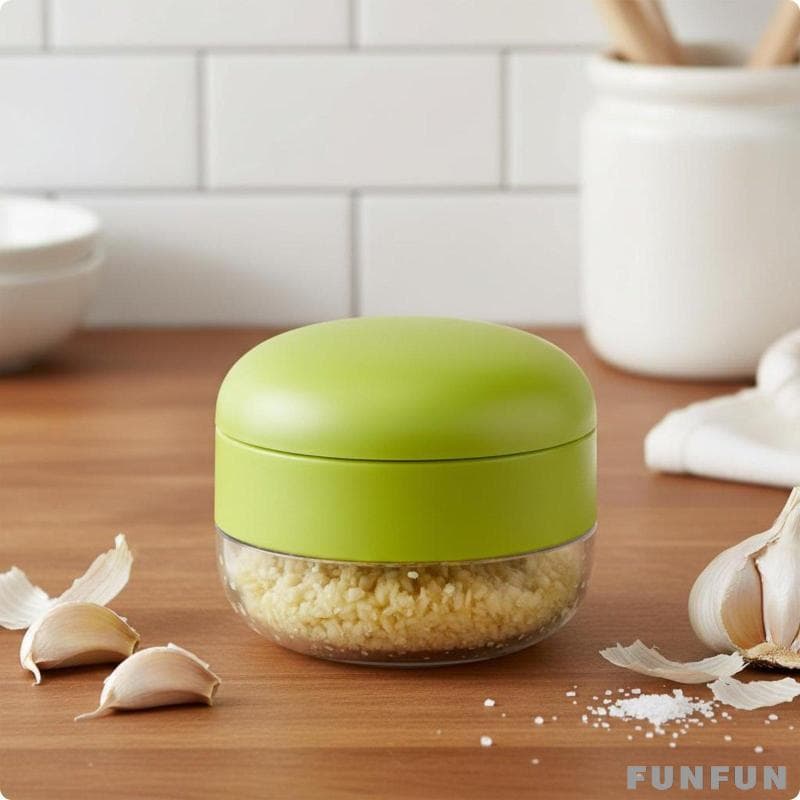 [Funfun] Prensa De Alho Portátil Em Aço Inoxidável Espremedor Manual Multifuncional Para Tarefas De Cozinha