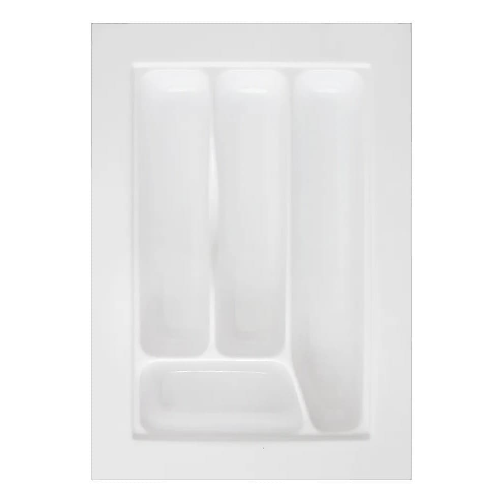 Organizador de Gavetas Solução Sempre Organizado Cozinha Talheres Branco OG-50