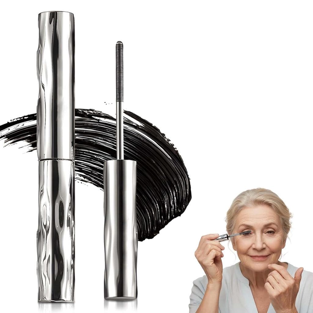 Máscara adequada para mulheres mais velhas, modelador de cílios 3D, máscara com aplicador de metal, máscara à prova d'ág