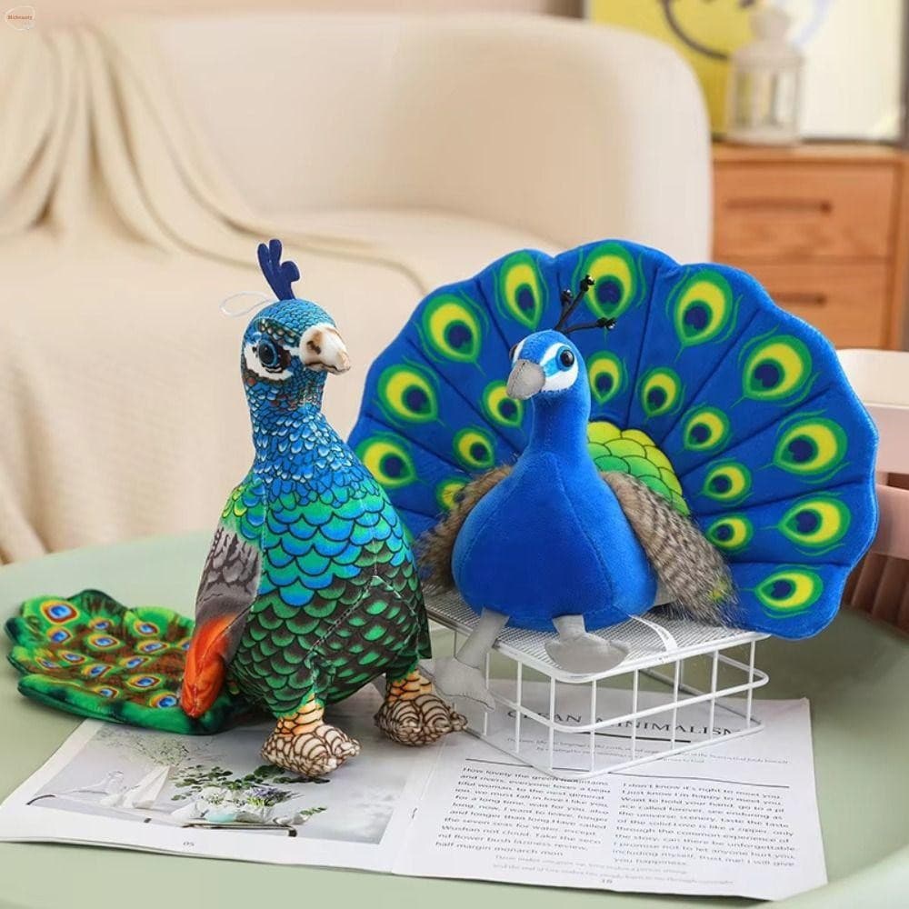 Boneca De Pelúcia Pavão MXBEAUTY , Brinquedos De Simulação De Algodão PP De 30 Cm , Cauda Espalhada