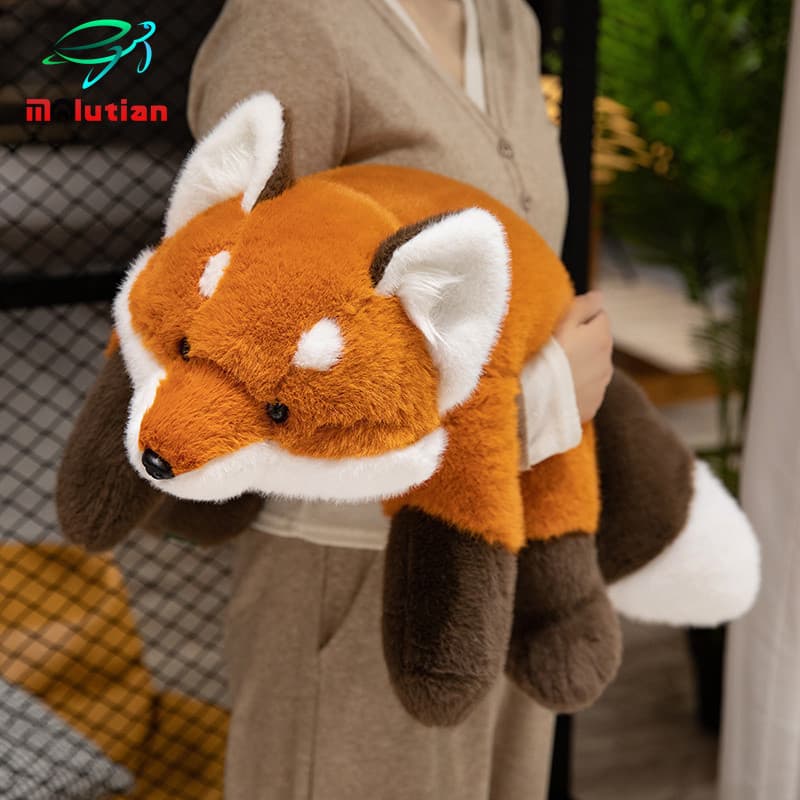 Brinquedo de pelúcia fofo com várias raposas, animal de desenho animado, boneca de pelúcia macia e adorável, adequad