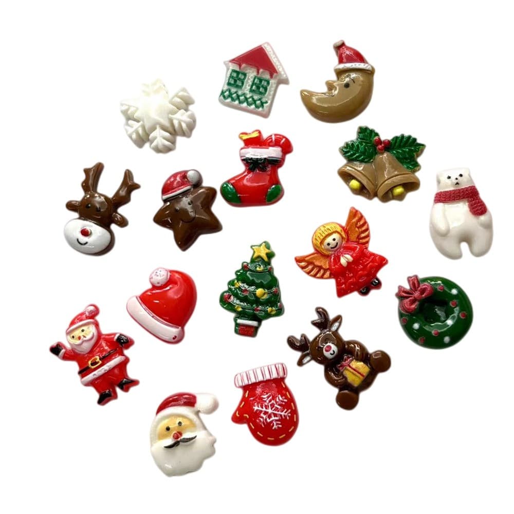 Conjunto de ímãs de geladeira com tema de Natal, incluindo 10 peças, artesanato XDFN