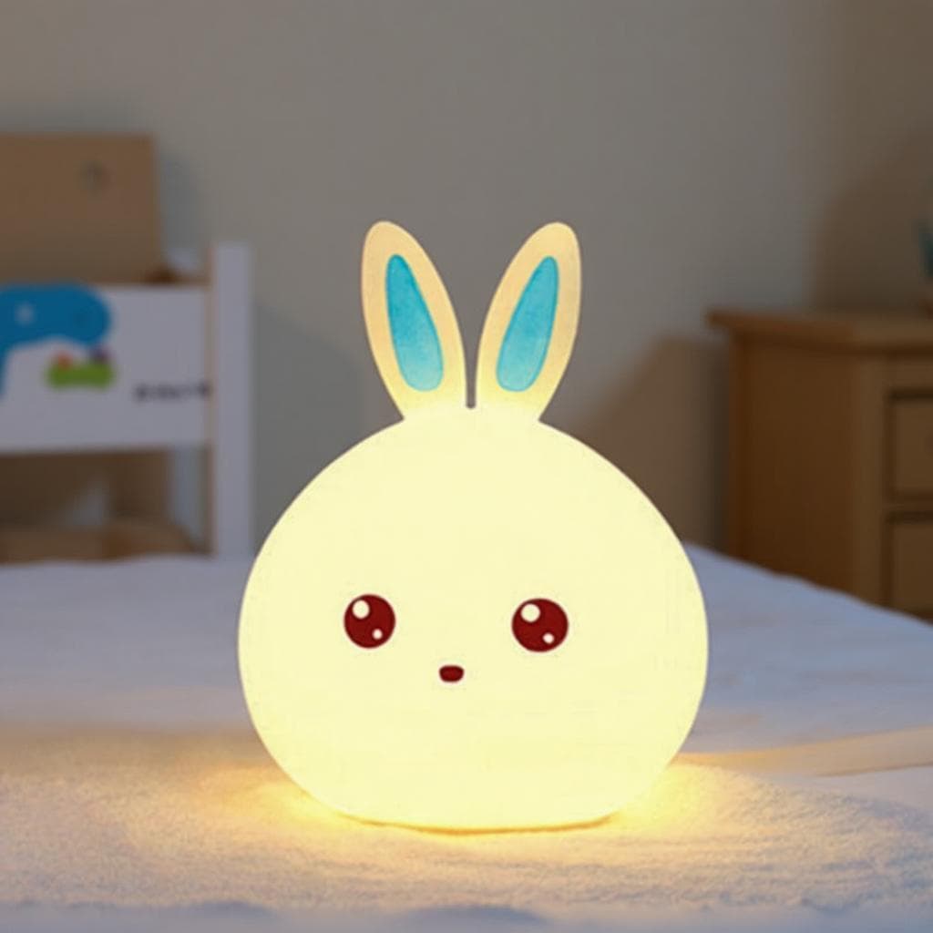 Luminária Abajur Noturno LED para Tomada Quarto Infantil Bebê