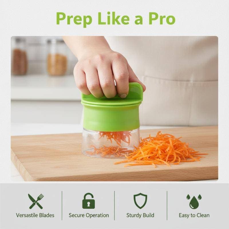 [Well Home] Fatiador De Vegetais Em Espiral Ajustável Ralador Manual Multifuncional De Alimentos Que Economiza Tempo Par