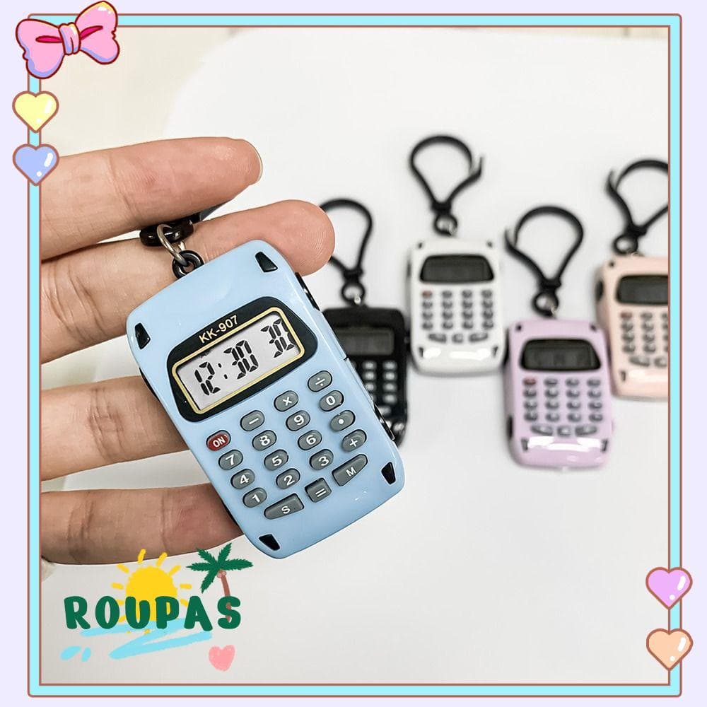 Calculadora Eletrônica ROUPAS , Calculadoras De Bolso Leves Multifuncionais , Mini Chaveiro Com Display De 8 Dígitos