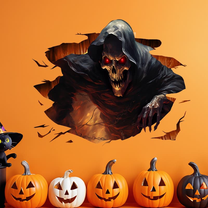 Nova decoração de Halloween adesivos de parede adesivos de janela adesivos de vidro feriado Horror atmosfera janela