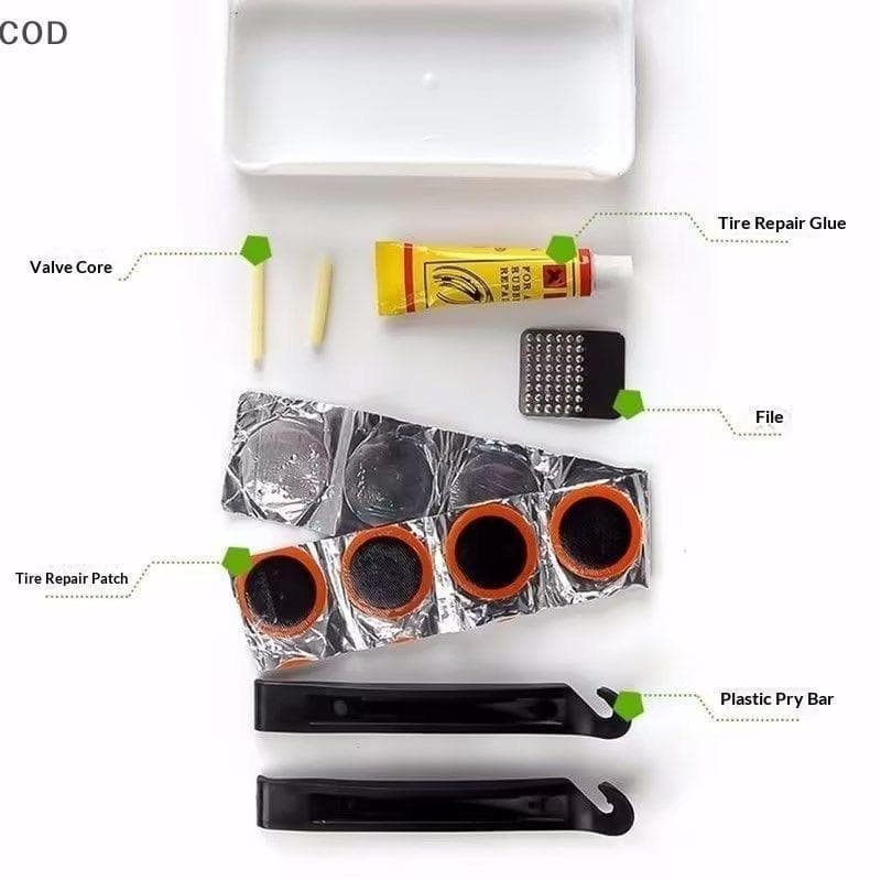 [YSB] Kit De Reparo De Pneus De Bicicleta Com Todas As Ferramentas Necessárias Caixa De Armazenamento Portátil Para Cicl