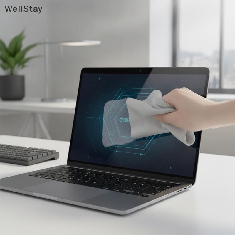 [WellStay] Pano De Limpeza De Poeira Para Teclado De Microfibra Anti-Arranhões , Lenço Macio Sem Fiapos , Adequado Tela