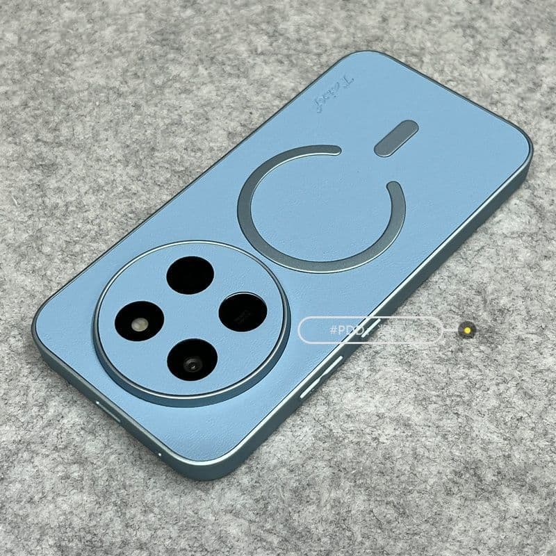 Capa para celular HONOR X80 ProMax, acabamento em couro liso, atração magnética integrada, capa rígida magnética simples