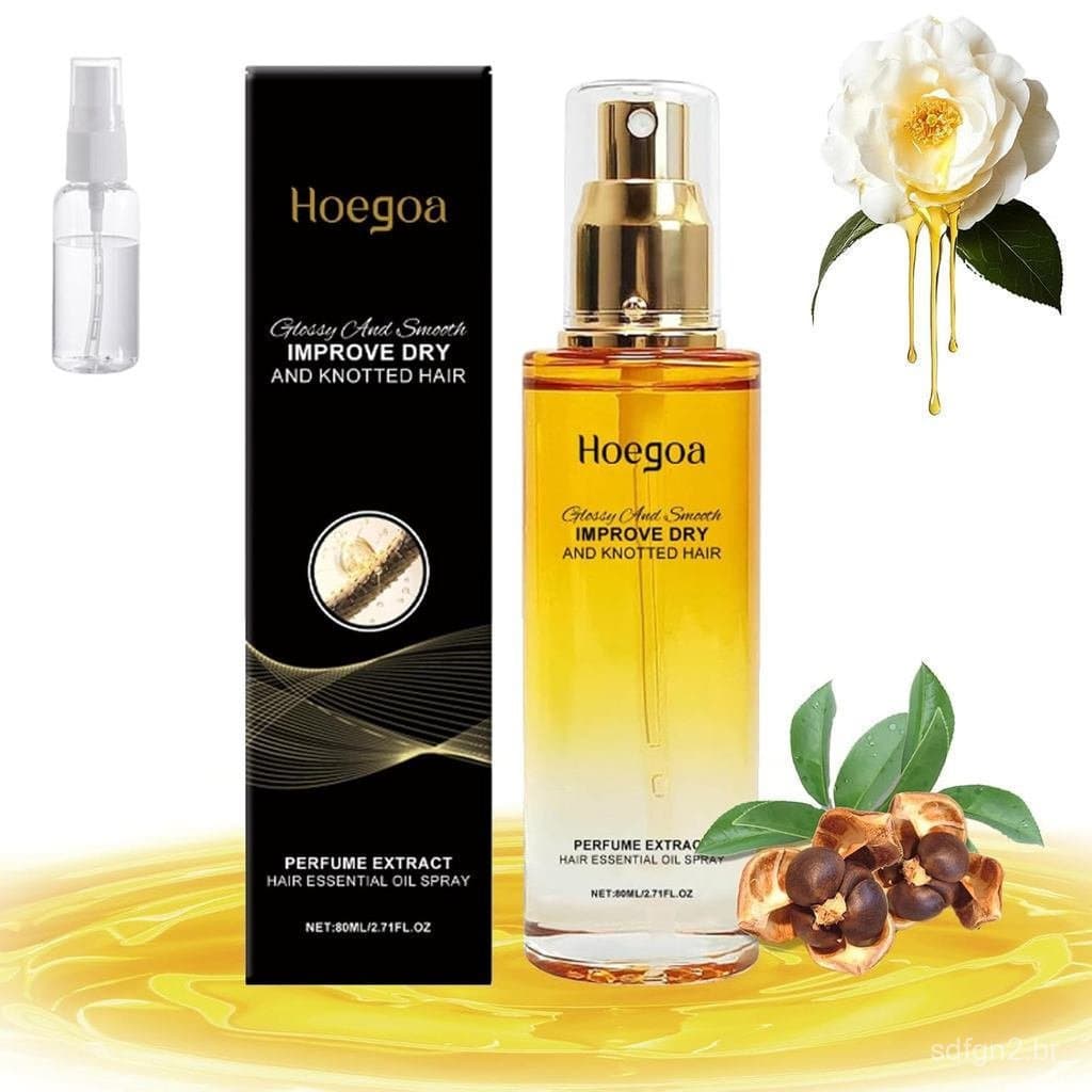 Spray de óleo condicionador de 80ml, Condicionador sem enxágue fortalecedor de cabelo, Confortável, Condicionador de cab