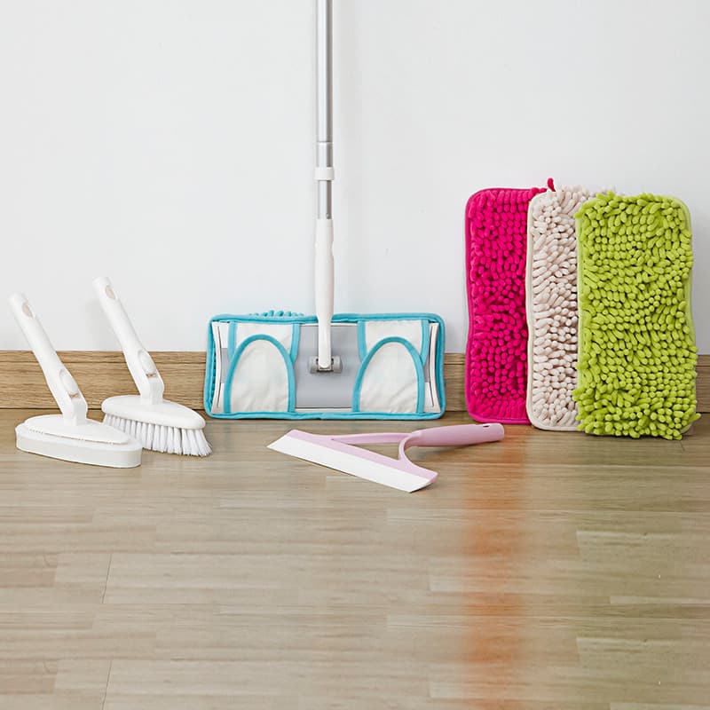 Conjunto de ferramentas de limpeza, ferramenta útil para limpeza de piso doméstico, esfregão plano, toalha de papel, ras