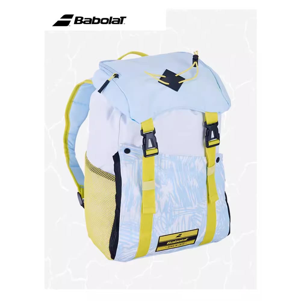 Baibaoli Bolsa para raquete de tênis infantil BABOLAT Mochila para raquete de tênis juvenil Azul Amarelo Roxo Mochila ún