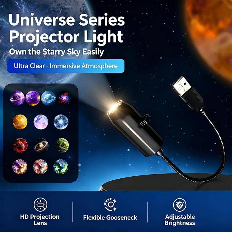 USB Galaxy Estrela Projetor Luz Atmosfera Noturna Rotativa Cenas Para Parede Teto Decoração Iluminação