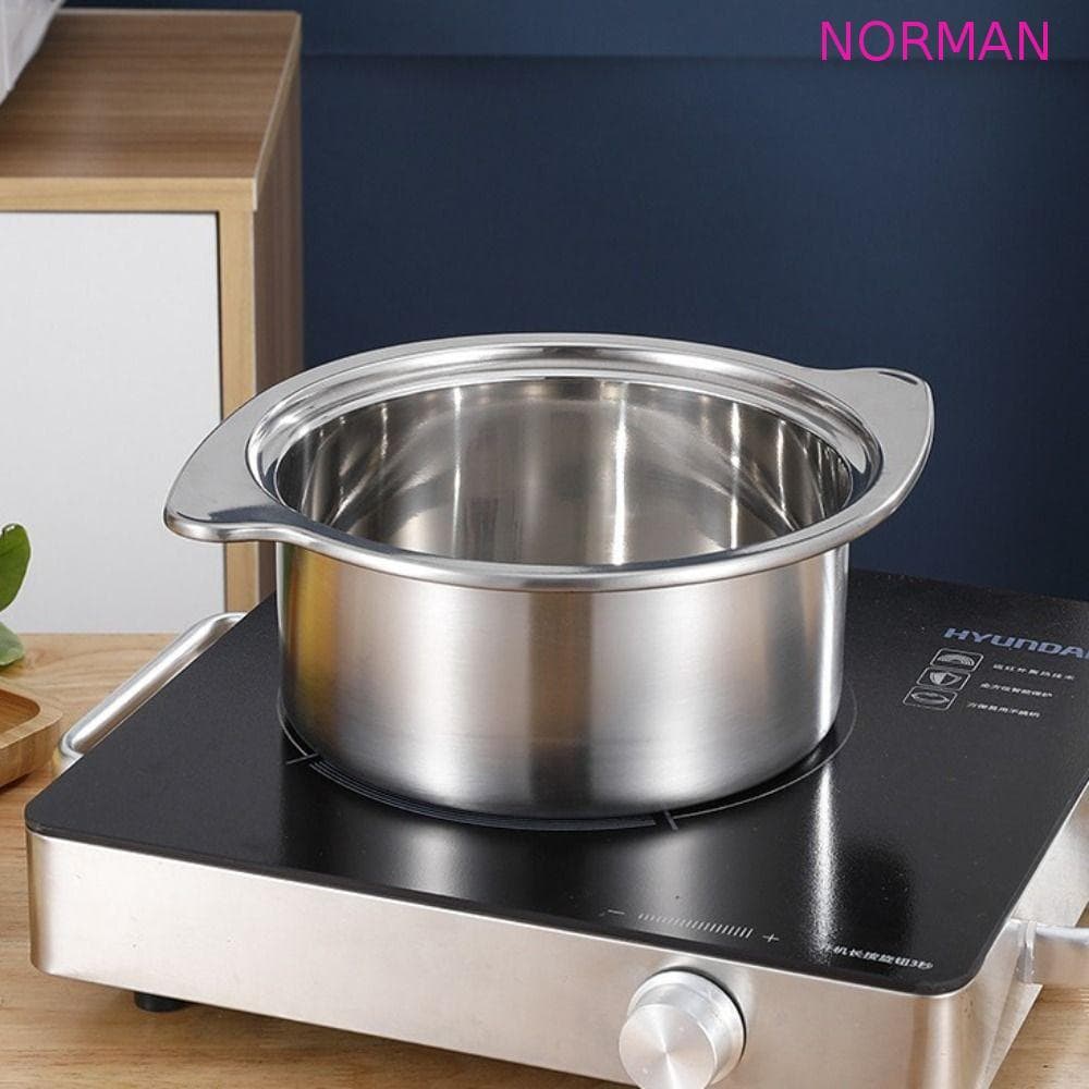 Panela Fervente NORMAN , De Aço Inoxidável 14/15/16/18cm Com Tampa , Panelas Quente Multiuso