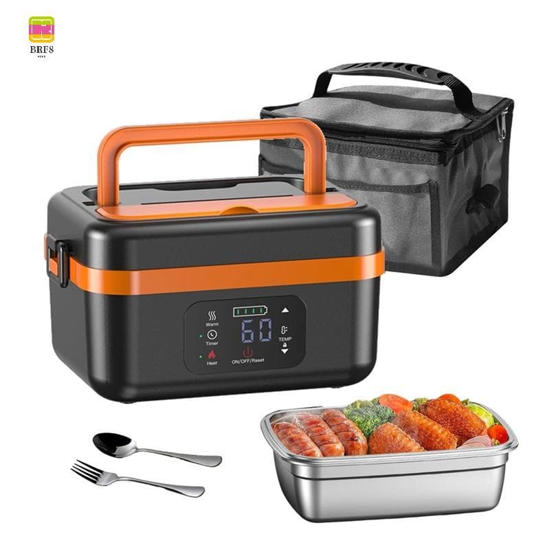 Lancheira Para Aquecimento De Alimentos , Sem Fio , Elétrica , Recarregável , Com Bateria De 8000mAh , Aquecedor De Ener